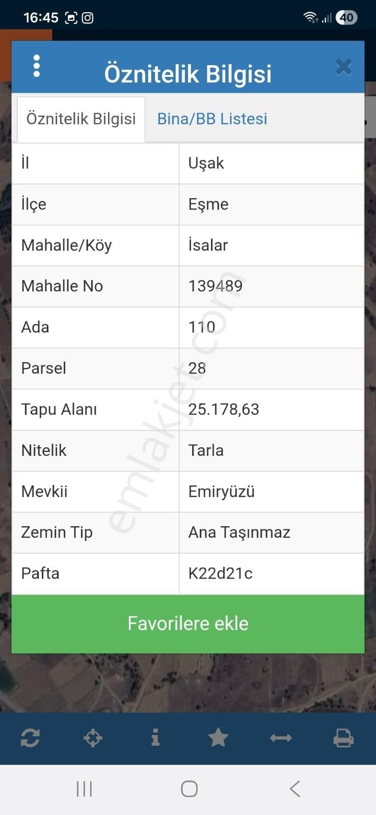Uşak Eşme İsalar Köyünde 25178m2 Satılık Ceviz Tarlası - Görsel 7