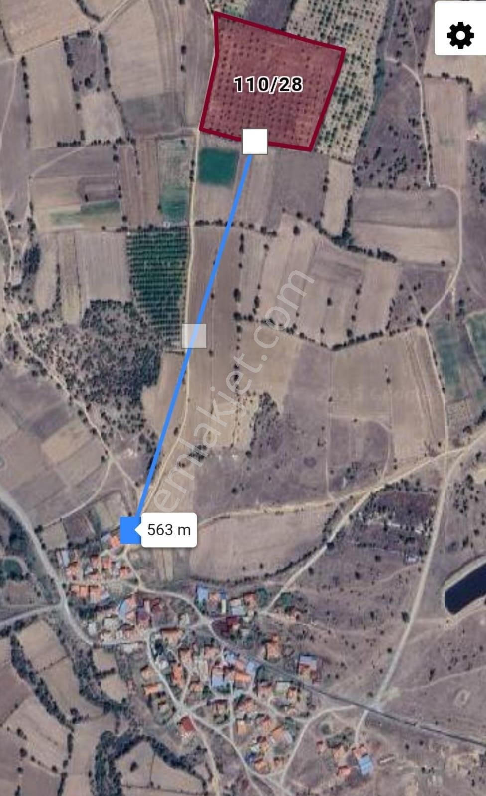Uşak Eşme İsalar Köyünde 25178m2 Satılık Ceviz Tarlası - Görsel 3