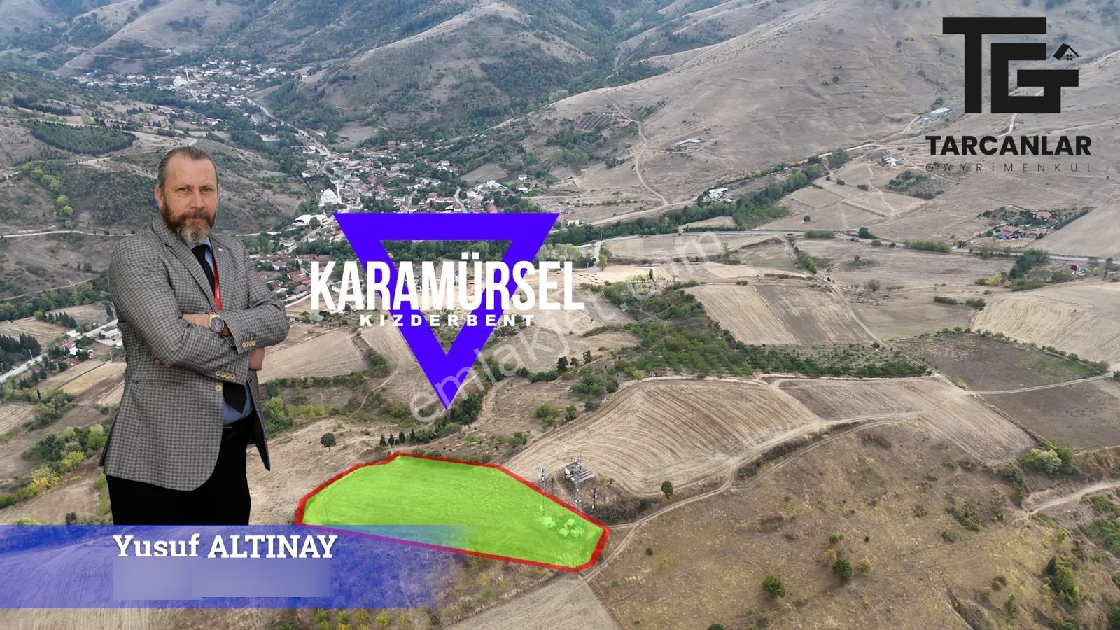 Tarcanlar'dan Karamürsel Kızderbent'te 6383m2 Yatırımlık Tarla