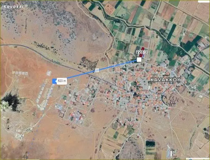 Özpınar ,dan Kavak Mah. Satılık Sulu Tarla 522 M2 Köyün Dibi - Görsel 2