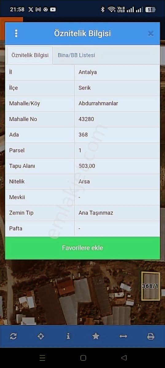 Antalya Serik Abdurahmanlarda Satılık Müstakil İmarlı Parsel - Görsel 4