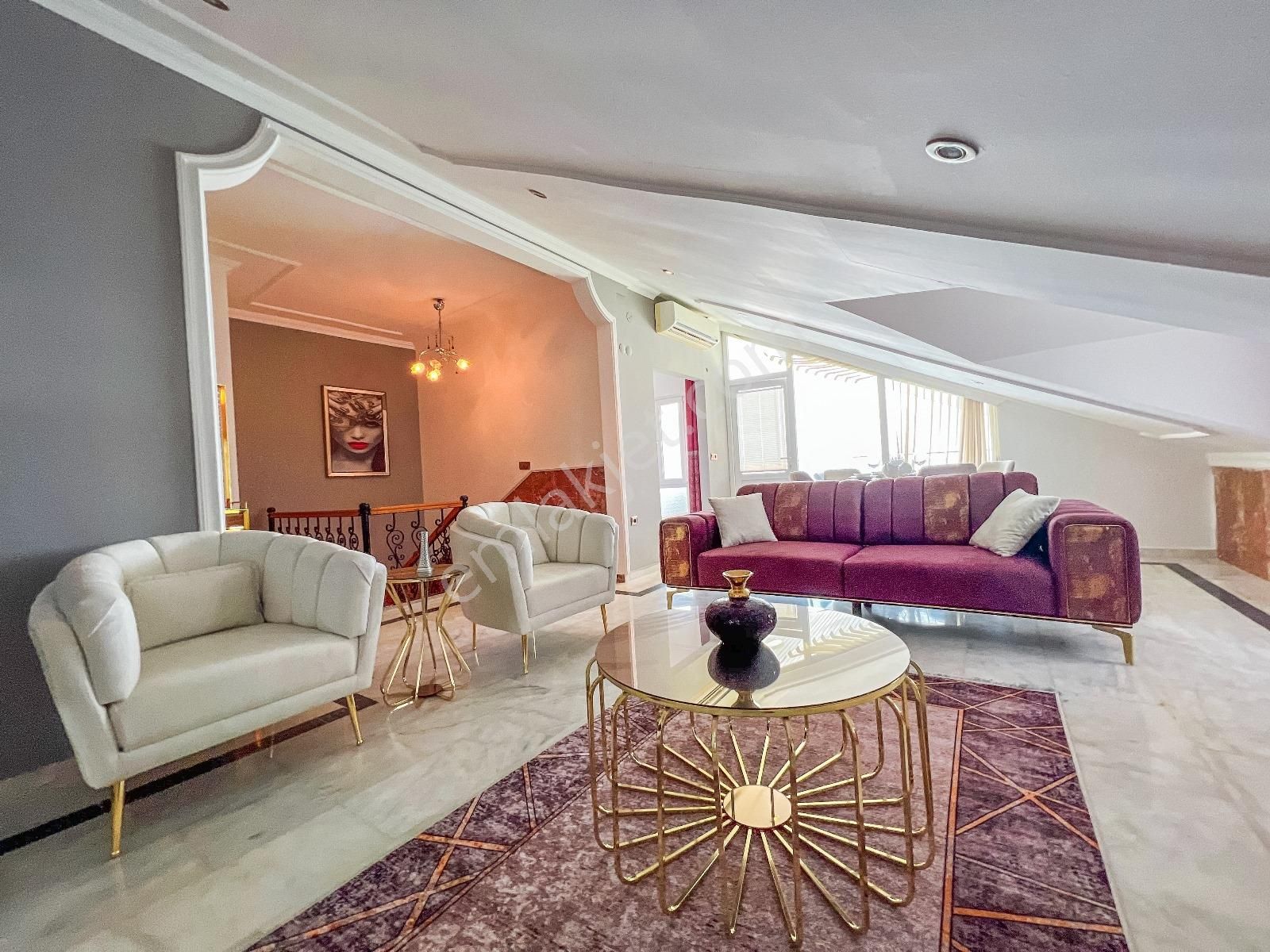 Alanya Mahmutlar 3+2 250m2 Denize Sıfır Full Lüks Eşyalı Dubleks - Görsel 33