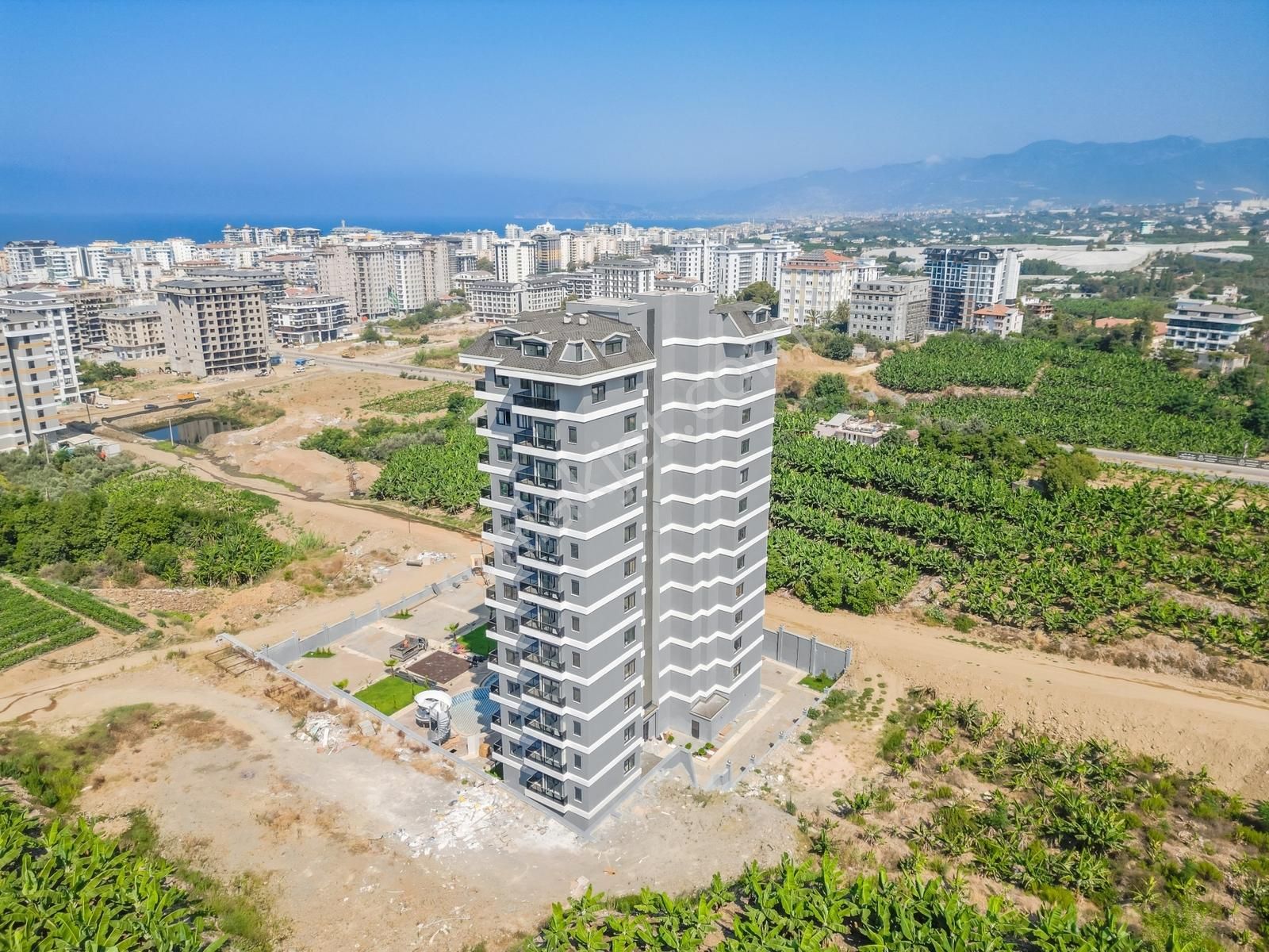 Alanya Mahmutlar 1+1 55m2 Full Aktiviteli Yüksek Kat Daire - Görsel 18