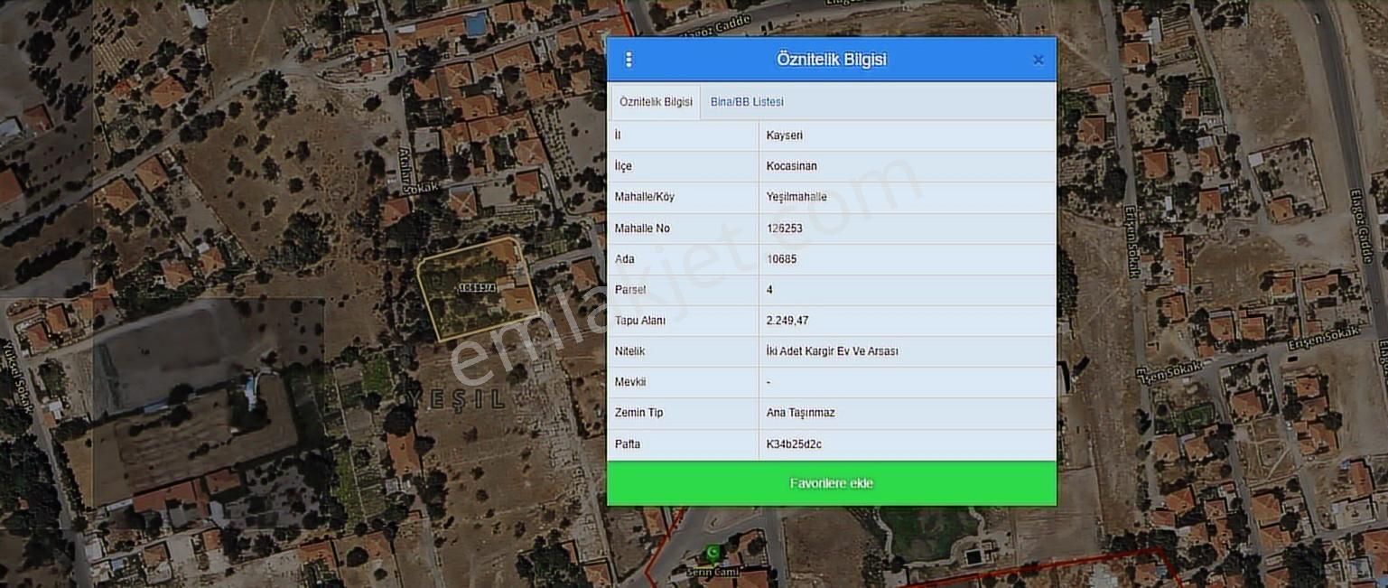 Çağrı Emlak'tan Konut İmarlı Arsa Hissesi
