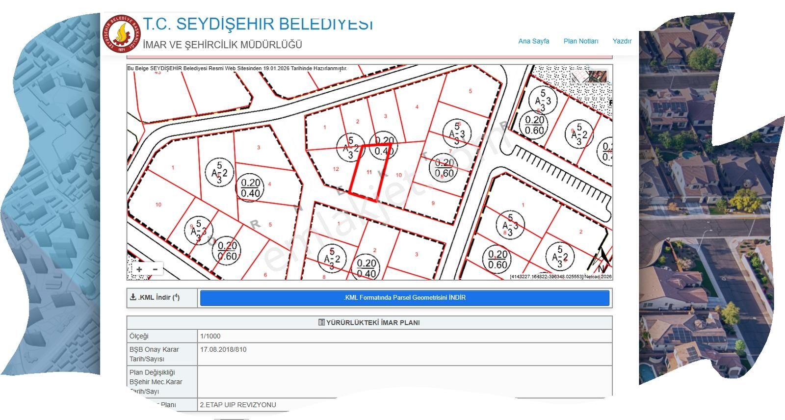 Özpınar ,dan Pınarbaşı 416 M2 Villa Arsası 2 Kat İmar % 20 İnş. - Görsel 8