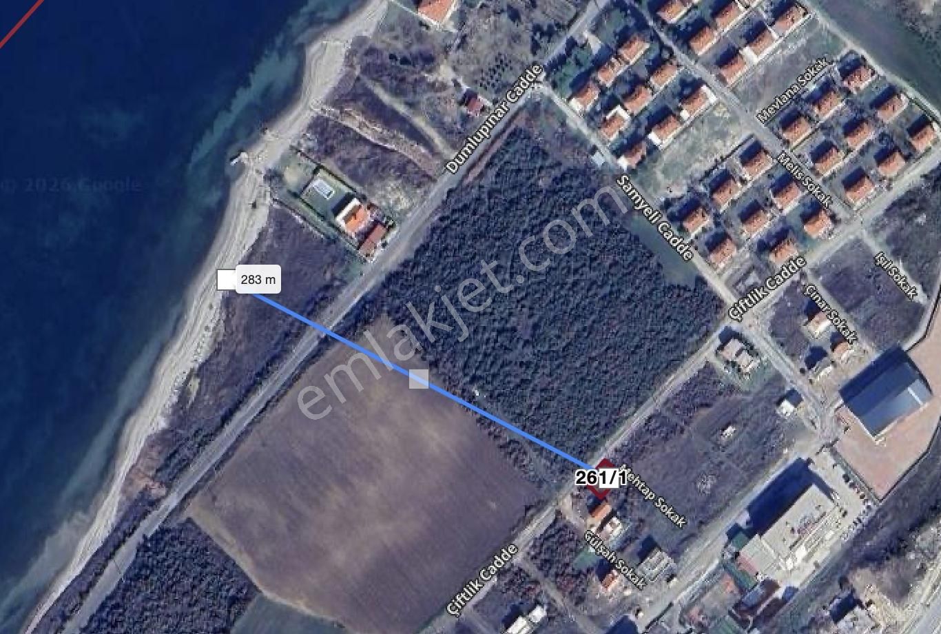 Lapseki'de 2 Kat Villa İmarlı 280 M² Arsa - Boğaz Manzaralı - Görsel 5