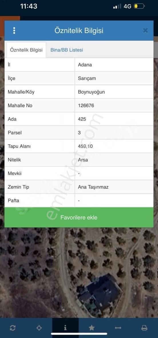 Ugur Kaya Emlaktan Saricam Boynuyogunda 460m Yatirimlik Arsa - Görsel 2