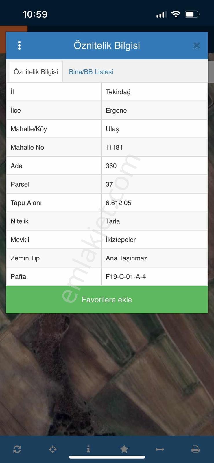 Ergene Ulaş Osb 6.612 M² Kadastro Yolu Cepheli Yatırımlık Tarla - Görsel 4