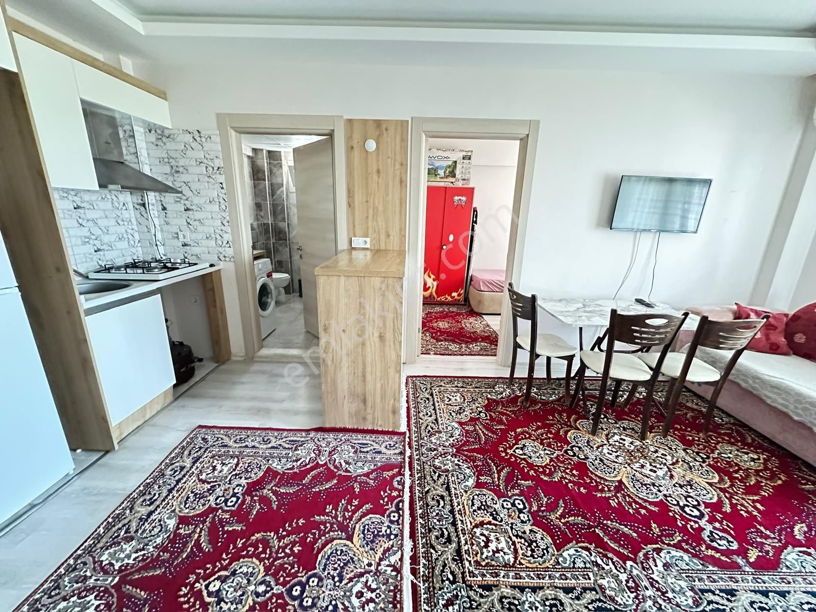 Seyrek'te Merkezi Konum Da Doğalgazlı Klimalı 1+1 Eşyalı Kiralık Daire - Görsel 5