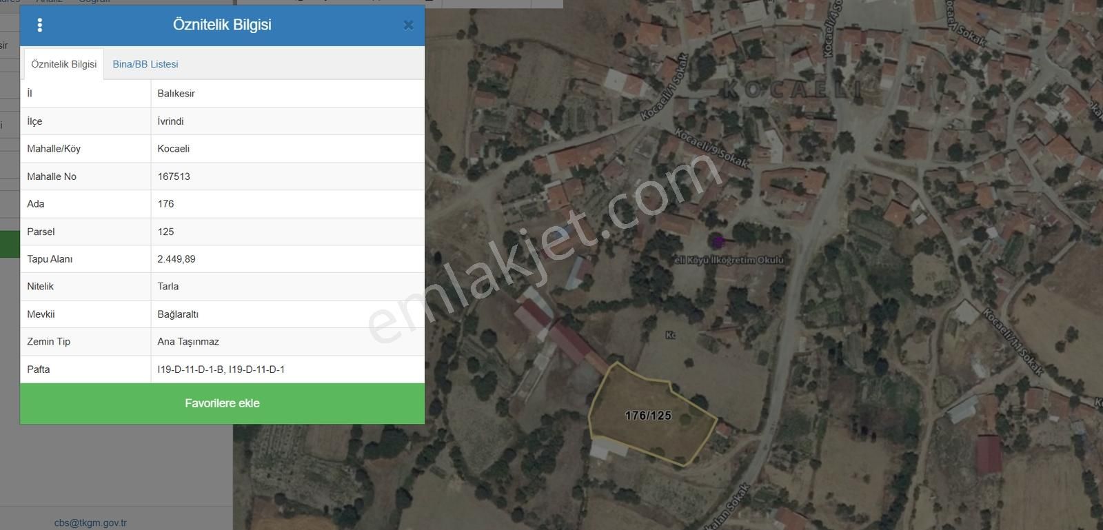 Mir'den Balıkesir İvrindi Kocaeli Mah.de Satılık Tarla