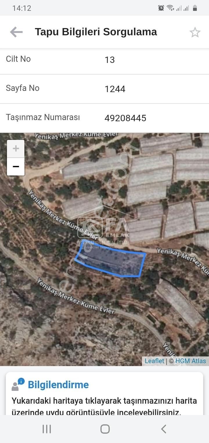 Fa Emlak'tan Soğuksu Plajına 840 M Mesafede Satılık Arsa - Görsel 2