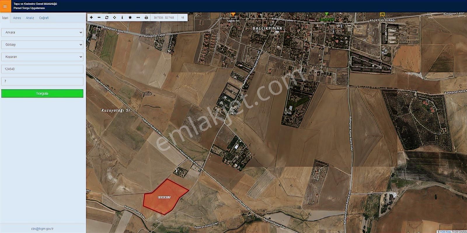 Koparan'da Asfalt Yola Cephe Tek Ve Kök Tapu Satılık Tarla - Görsel 2