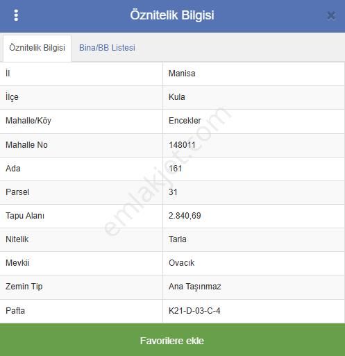 Manisa Kula Encekler 2840 M² Satılık Arsa - Görsel 5