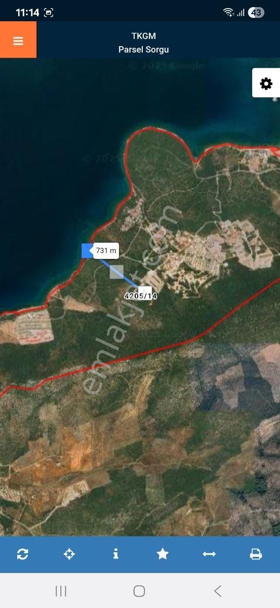 Didim Akbükte Ful Deniz Ve Doğa Manzaralı Satılık 562 M2 Arsa - Görsel 5