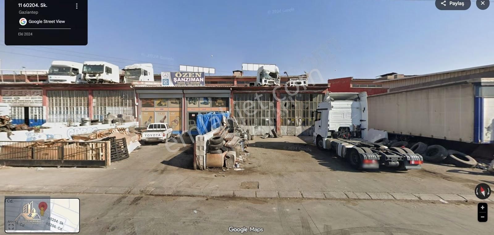 Gaziantep Şehitkamil 25 Aralık Sanayi Sitesinde Satılık Dükkan