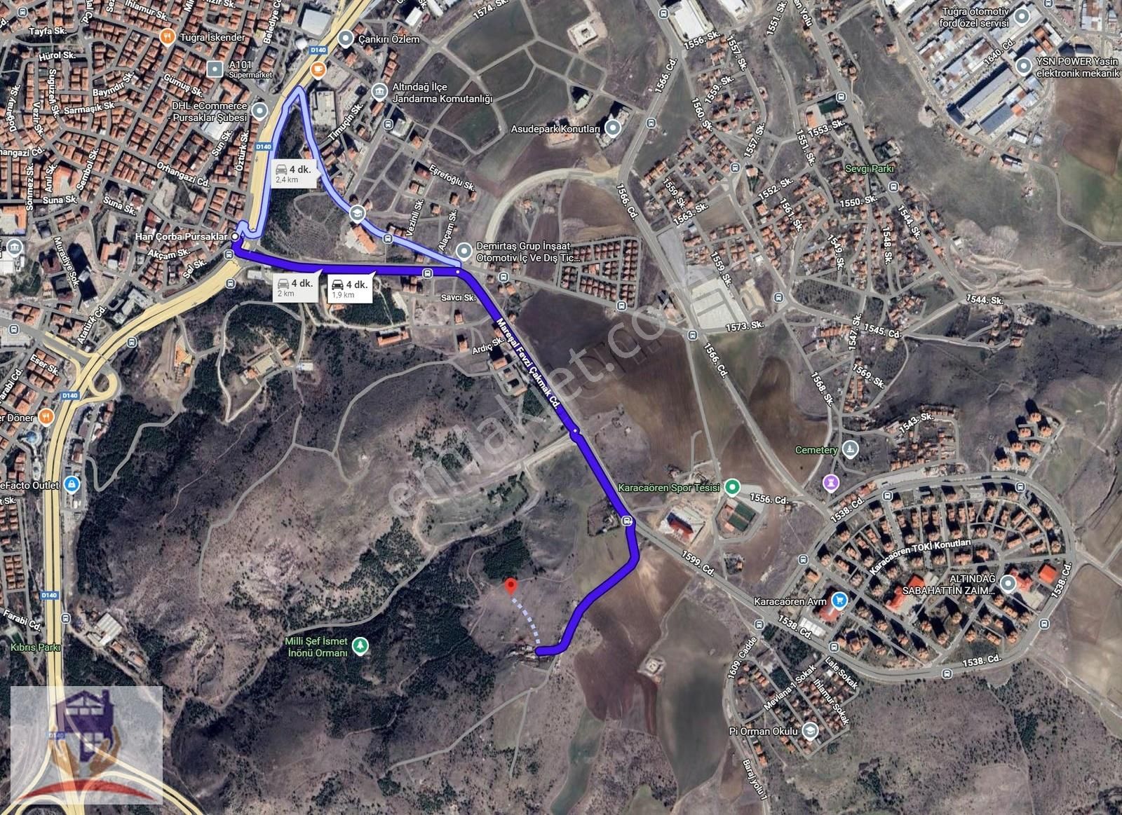 Yapılaşmaya Çok Yakın 1000 Mt İmarlı Cazip Fiyat Konut Arsası