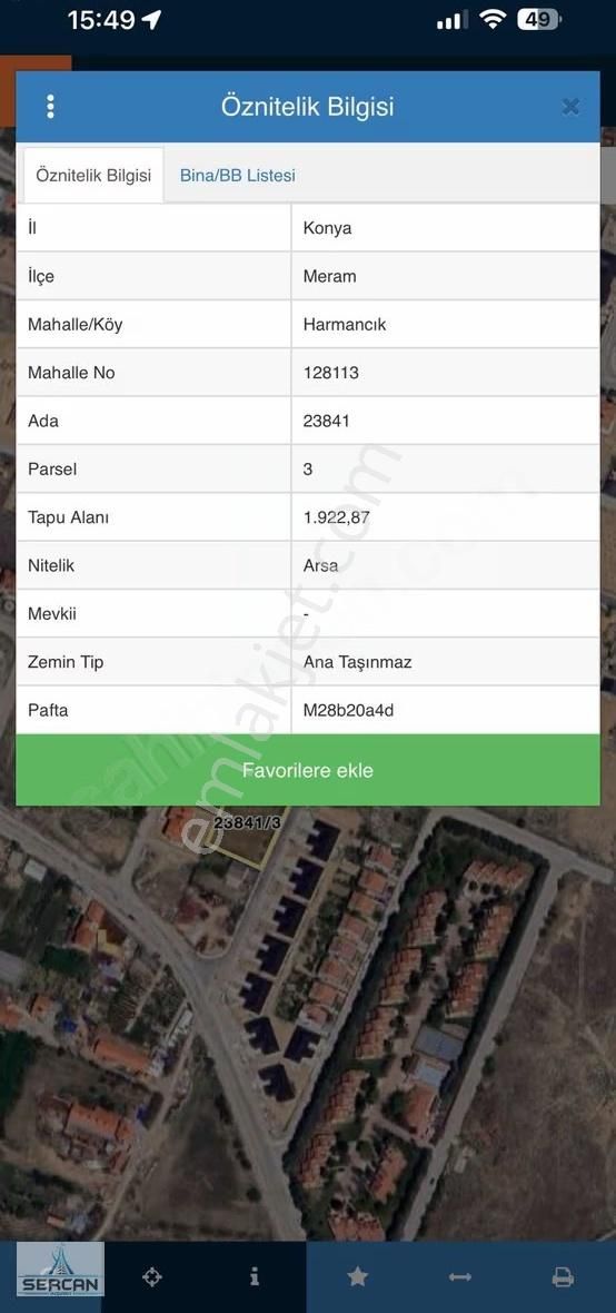 Meram Harmancık Mahallesinde Müstakil Arsa Vilya Sahası - Görsel 2
