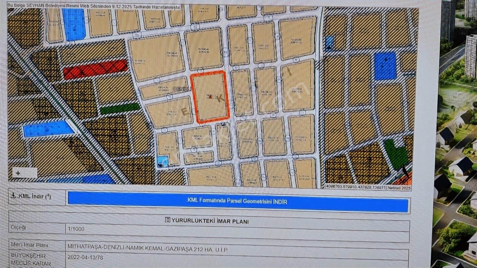 Düştü ; Adana Seyhan 2,4 Yoğnlk Arsa Bu Paraya 3+1 Dairen Olsun - Görsel 3