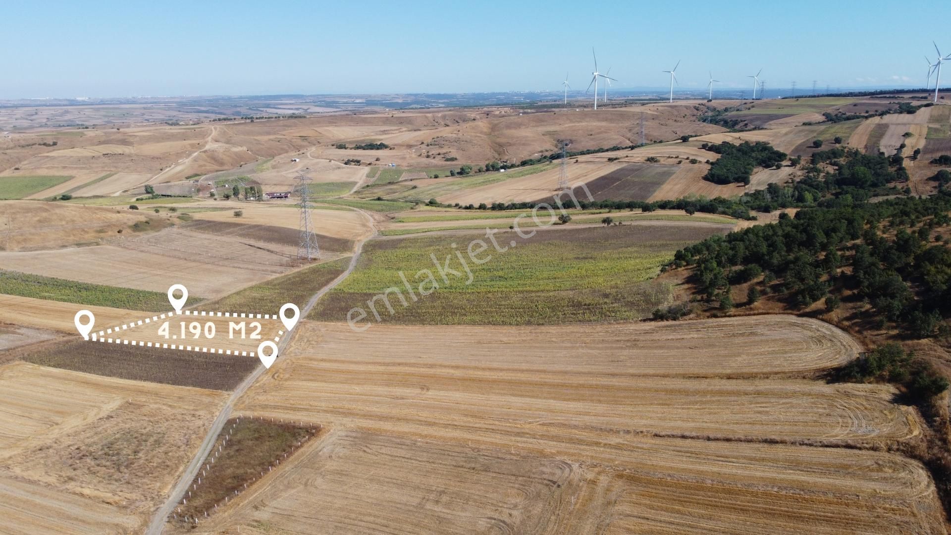 Silivri Değirmenköy Kadastral Yola Cephe 4.190 M2 Satılık Tarla - Görsel 6