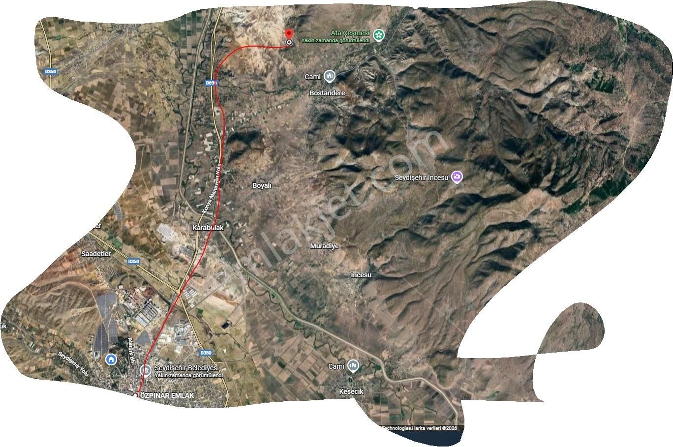 Özpınar,dan Hayvancılık İçin Uyğun Yolu Var 3533 M2 Tarla - Görsel 15