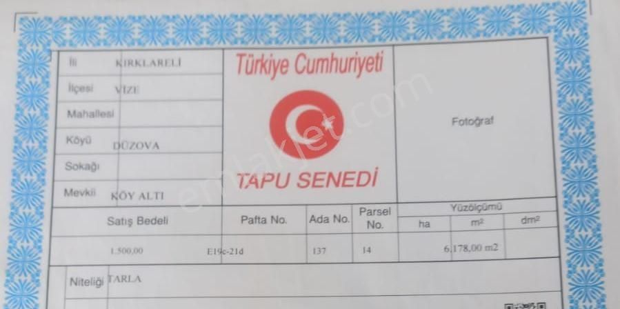 Kırklareli Vize Düzova Da Satılık Arsa 359 M2 - Görsel 14