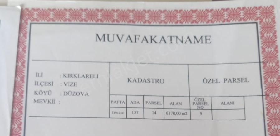 Kırklareli Vize Düzova Da Satılık Arsa 359 M2 - Görsel 18
