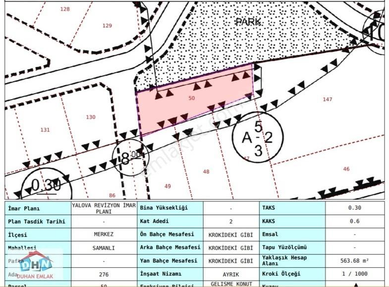 Duhan Emlak'tan Samanlı'da 4 Bağımsız Villaya Uygun 563m2 Arsa - Görsel 4