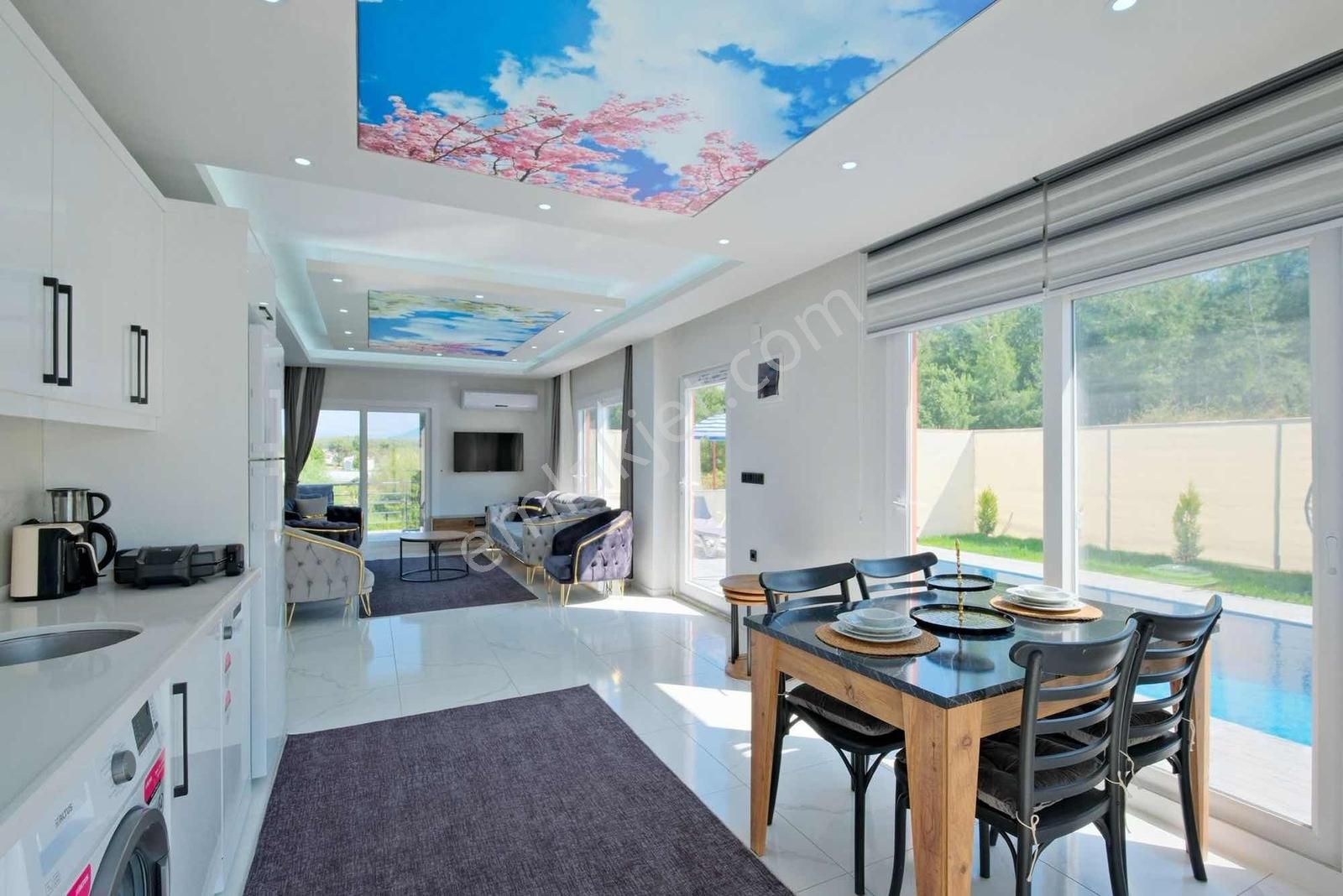 Çiftlik Mahallesinde Kiralık Eşyalı Havuzlu Müstakil Villa - Görsel 15