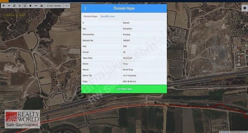 Aydın-denizli Yoluna Cepheli-turizm İmar Planında-30.454m2 Arazi - Görsel 5