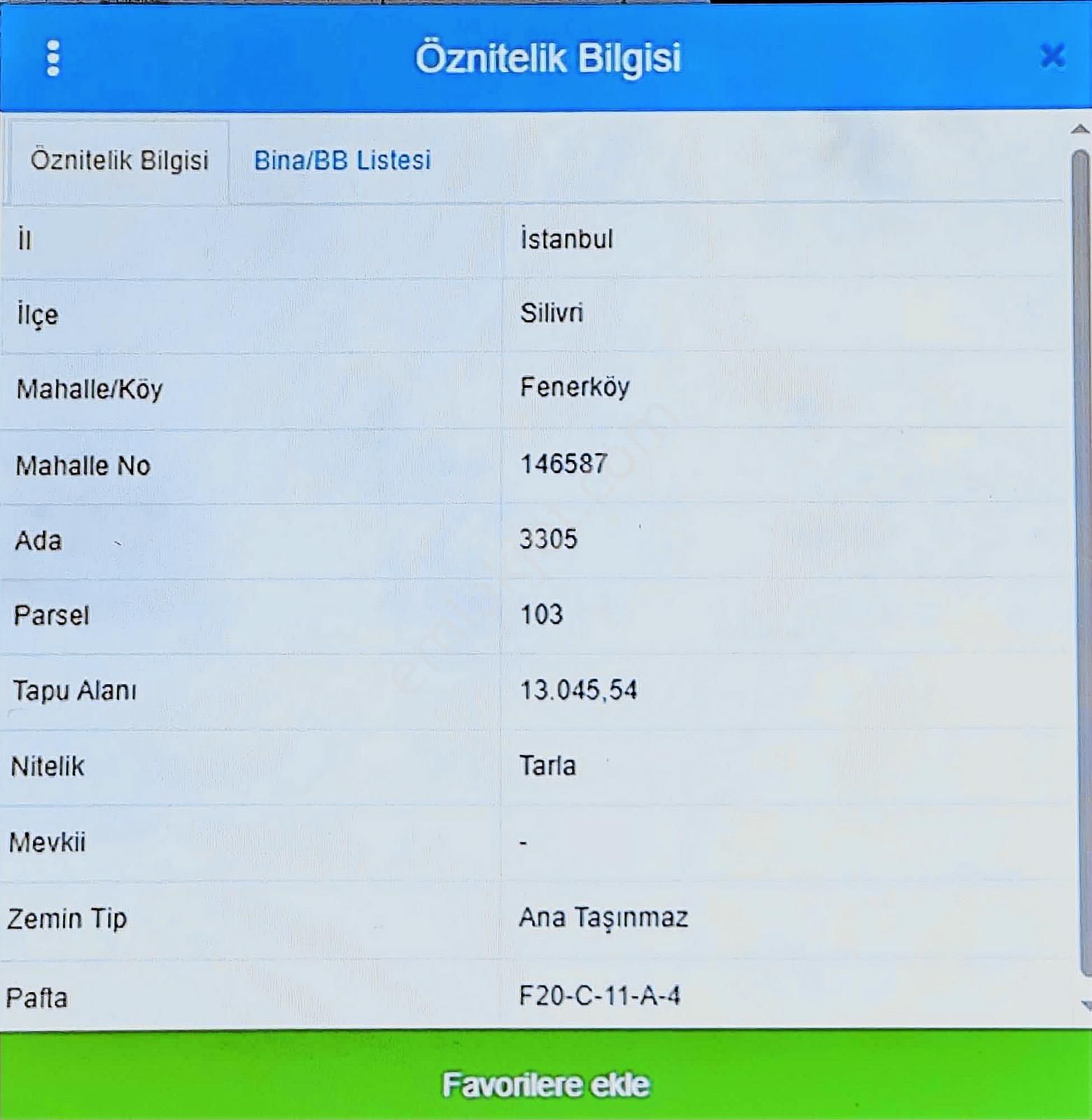 Silivri Fenerköyde Satılık Hisseli Tarla - Görsel 6