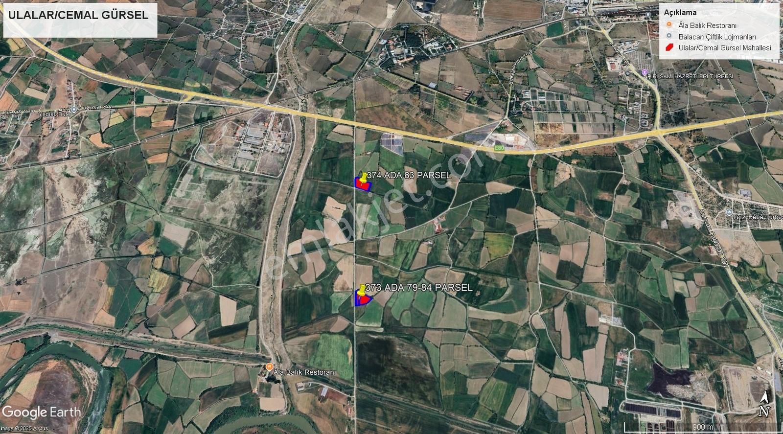 Remax Dem'den Ulalar'da Satılık 7418 M2 Sulu Tarla - Görsel 7