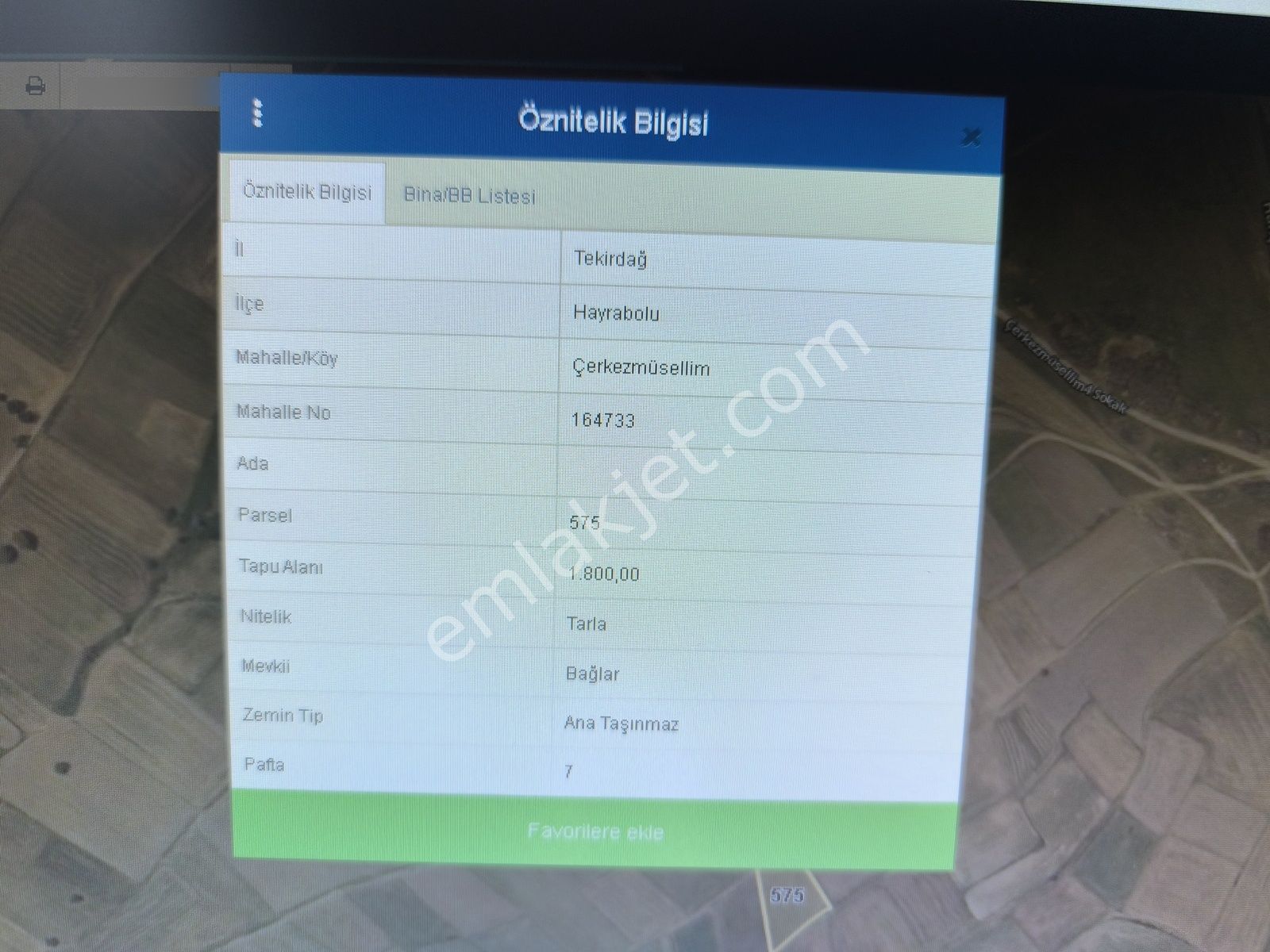 Hayrabolu Çerkezmuslim De Satılık Mustakil Tarla - Görsel 4
