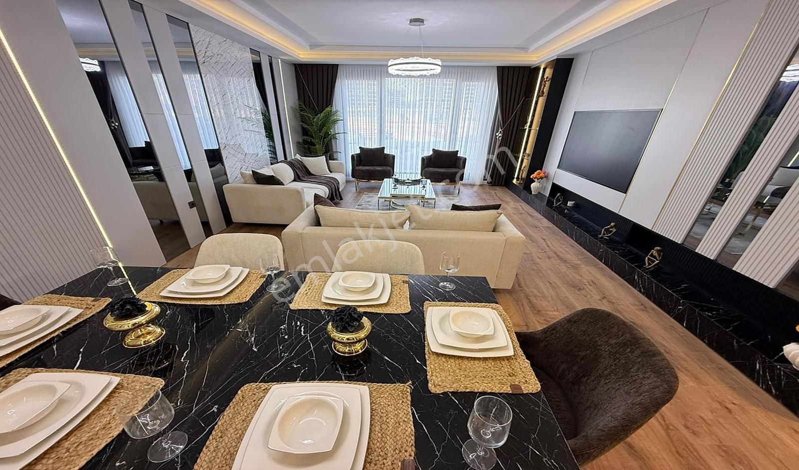 Yasa'dan Ovacık'da Sıfır 5+1 Yemek Odalı Muhteşem Konum !!! - Görsel 22