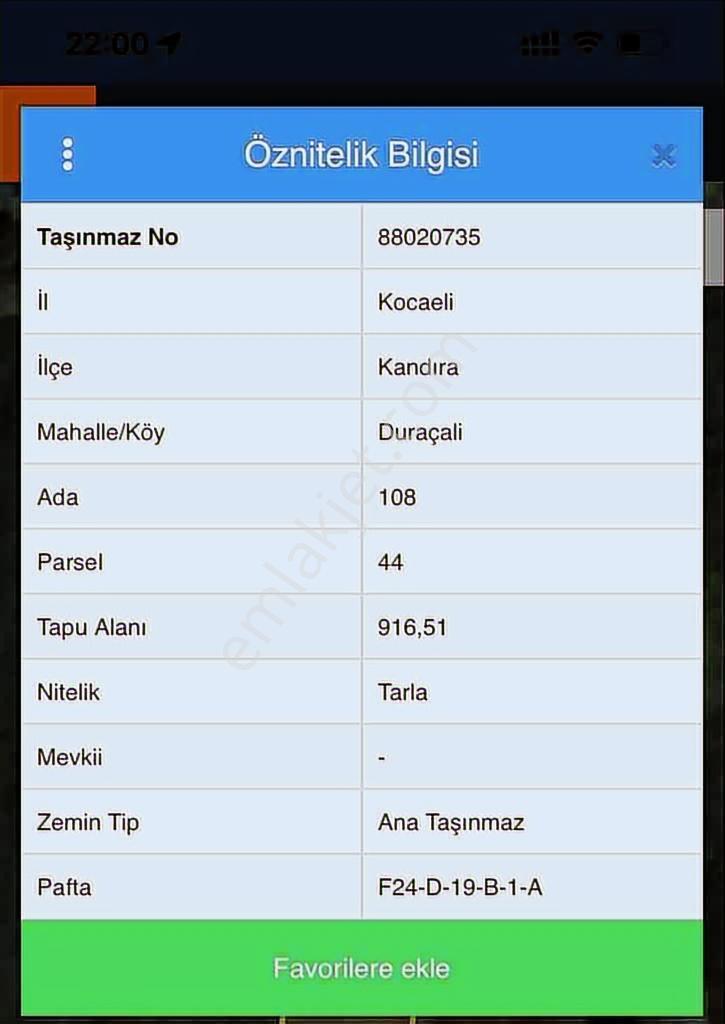 Kocaeli Kandıra Bufa Çifliği Komşu 916m2 Kefken 7dk Satılık Arsa - Görsel 18