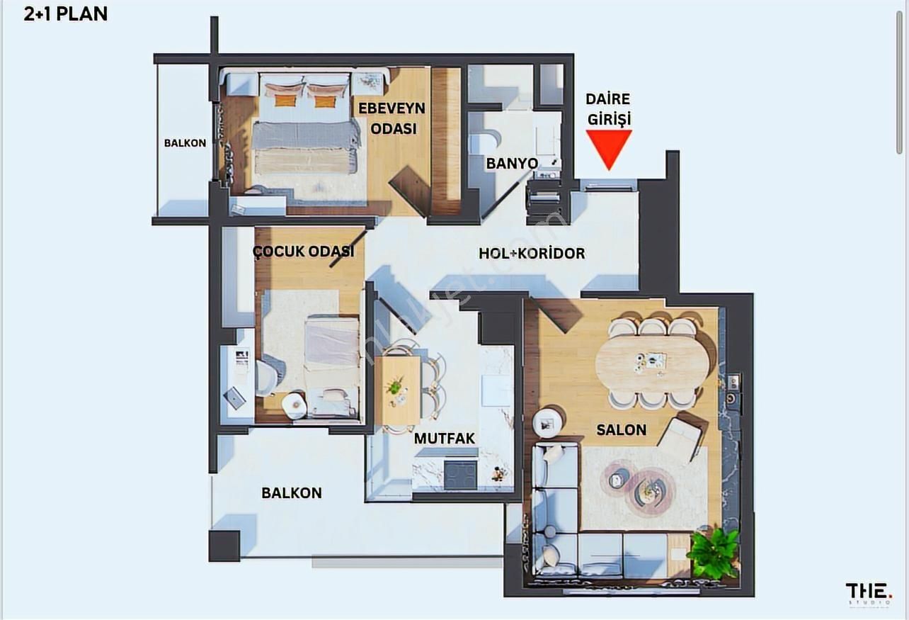 Lookhause Kayapa Bilal Aşkın İnşaat The Studıo 2+1 - Görsel 13