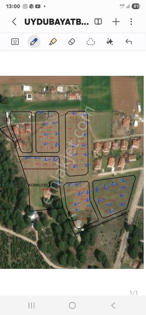 Satılık Korkuteli Bayat Bademlerde 705 M2 Vılla Parseli - Görsel 8