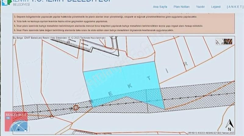 İzmit Kulfallı'da İmara Yakın 903m2 Yatırımlık Arsa - Görsel 7