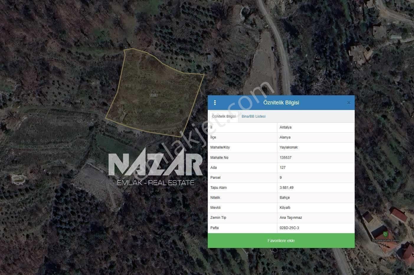 Alanya Yaylakonak’ta 3.682 M² Satılık Tarla - Görsel 16