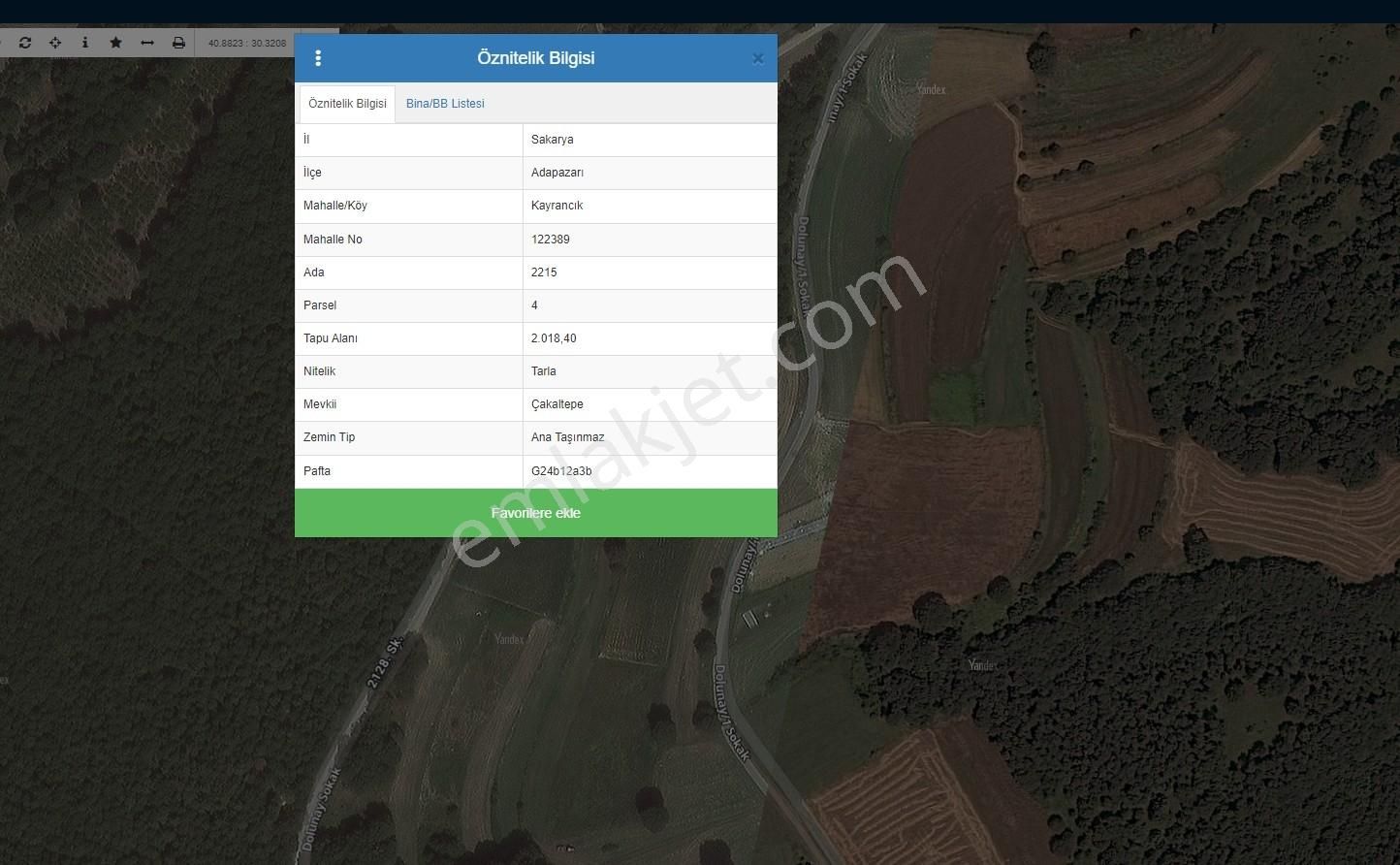 Adapazarı Kayrancıkda Yola Bir Parsel 2018 M2 Şekili Tarla - Görsel 11
