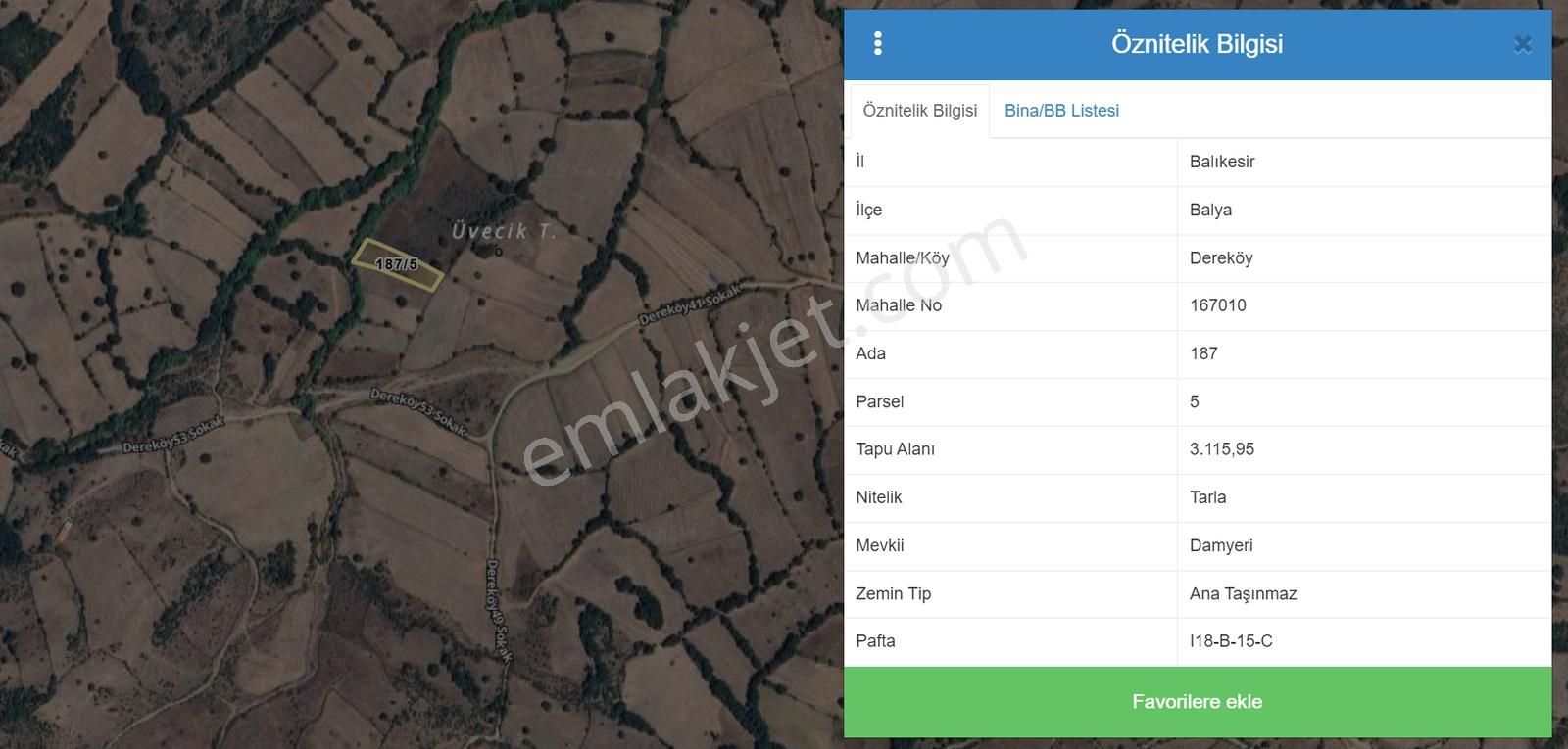 Balıkesir Balya Dereköy'de Yatırımlık Fırsat Arazi!!! - Görsel 8