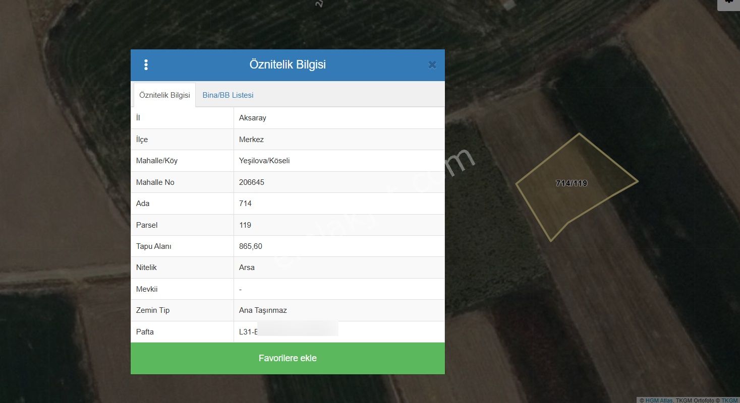 Yeşilova Köseli'de Yatırımlık Kaçırılmayacak Fırsat Arsa 866m2