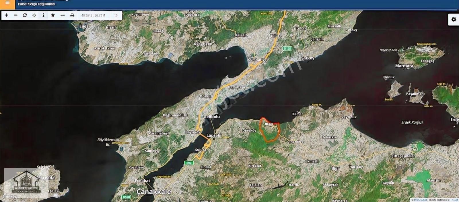 Talha Tozduman'dan Çanakkale Lapseki'de 7.615 M2 Müstakil Tarla - Görsel 9