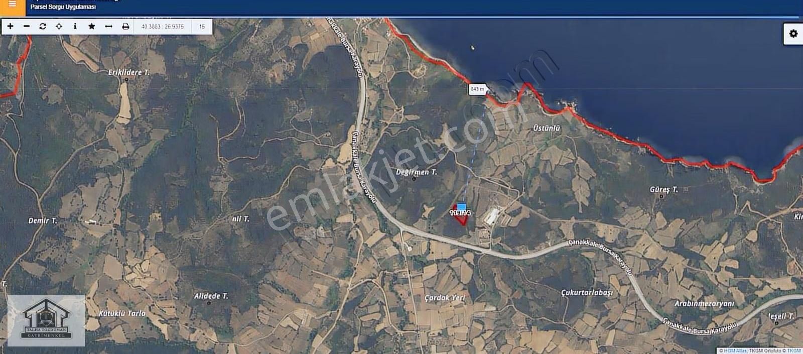 Talha Tozduman'dan Çanakkale Lapseki'de 7.615 M2 Müstakil Tarla - Görsel 15