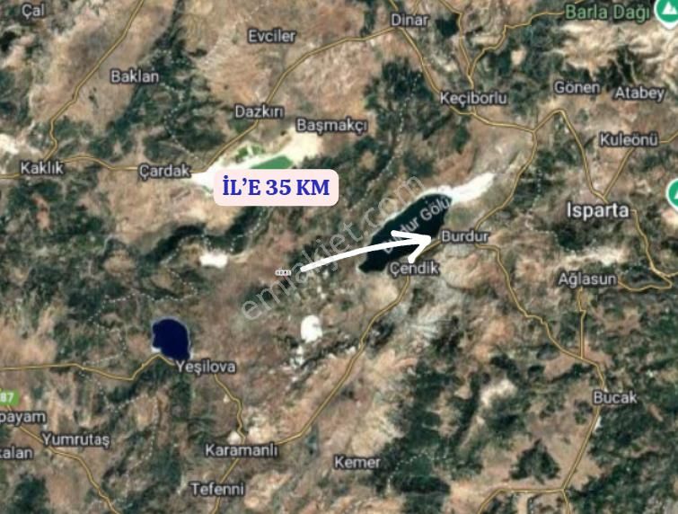 Burdur Yeşilova Büyükyaka Köyünde 325 M² Tarla Satılıktır - Görsel 6