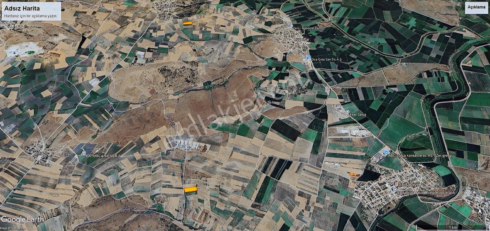 Karacabey Tophisar Mh.de Yeri Ve Konumu Güzel Satılık Tarla - Görsel 2