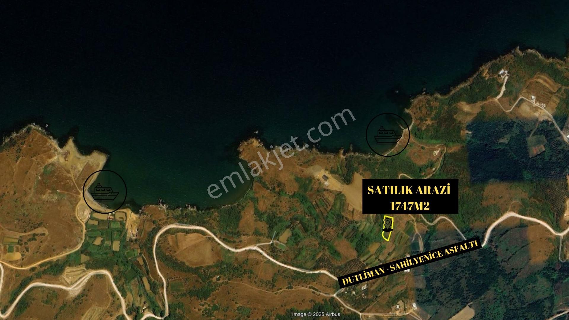 Bandırma Dutliman Mah. Muhteşem Deniz Manzaralı 1747 M2 Satılık - Görsel 3