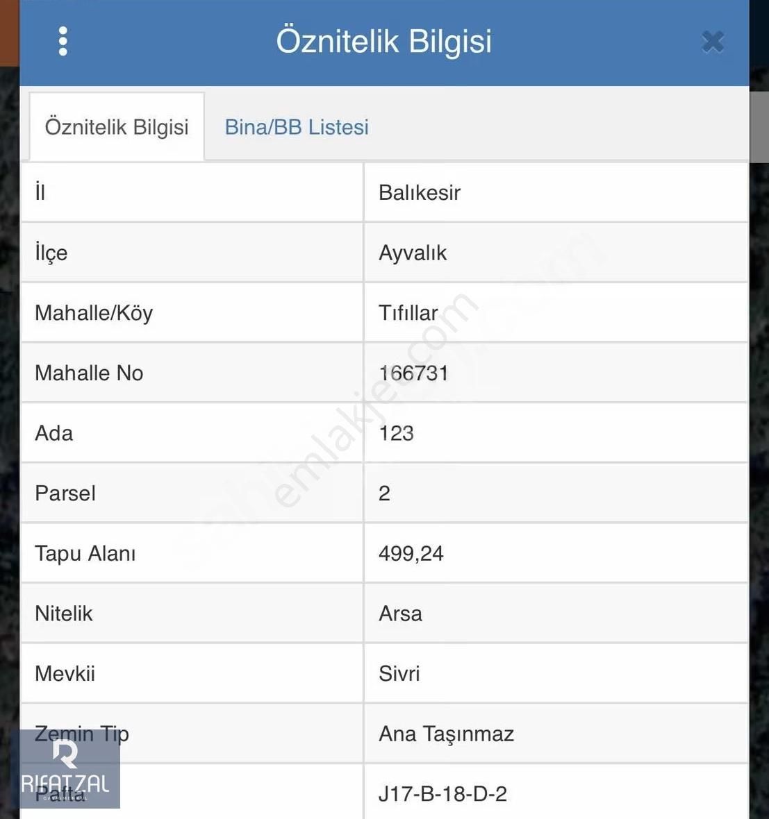 Ayvalık Tıfıllar Mahallesinde Satılık 499 M2 Arsa - Görsel 2