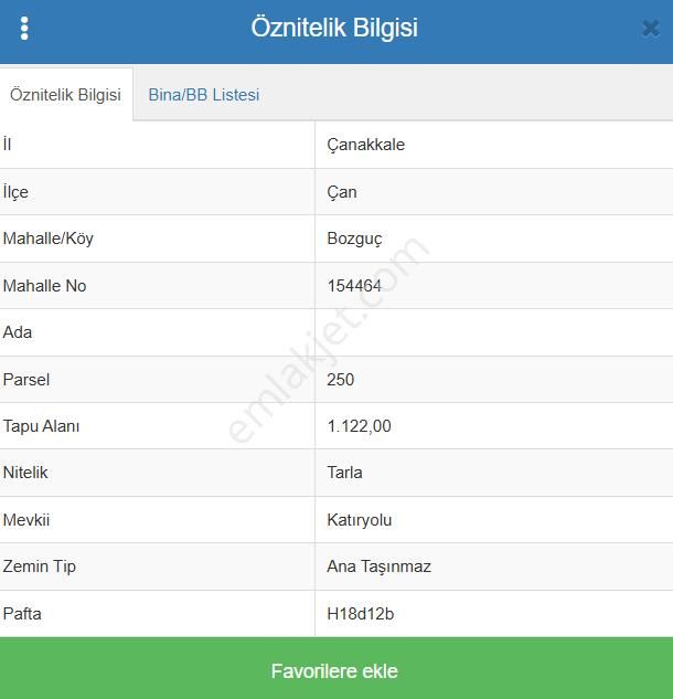 Çanakkale Çan Bozguç Köyünde 1.122 M² Tarla Satılıktır - Görsel 7