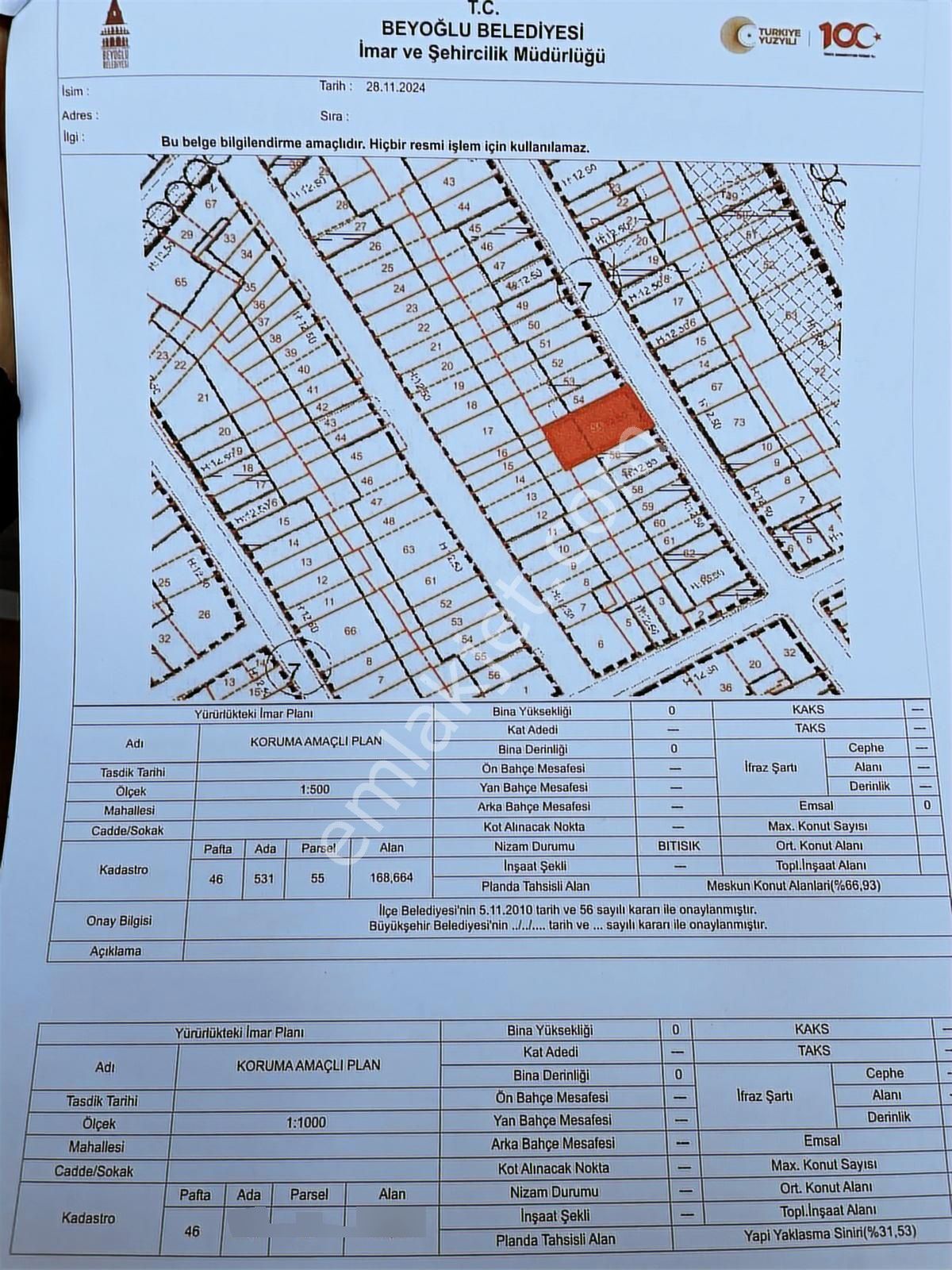 Taksim Feridiye Caddesinde 166 M2 Bina Projesi Hazır Arsa - Görsel 9