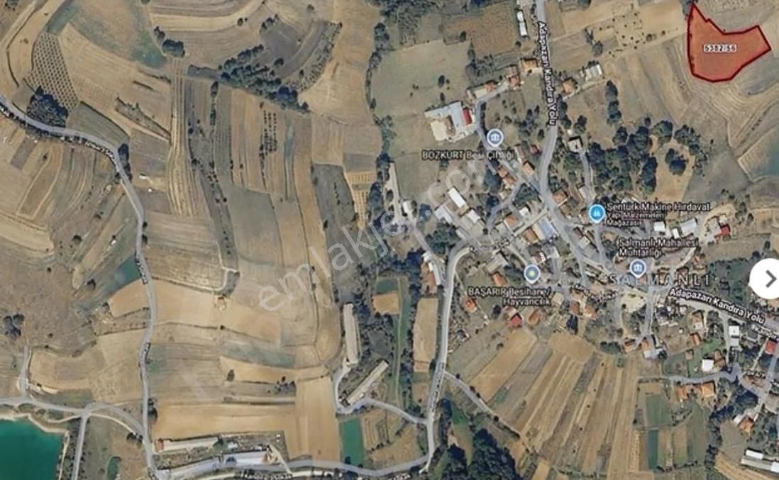 Adapazarı Salmanlı Merkezde 6074 M2 Yola Bir Parsel Harika Tarla - Görsel 4